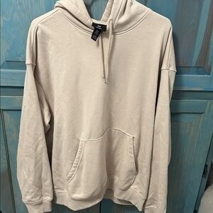 H&M Cream Loose Fit Hoodie